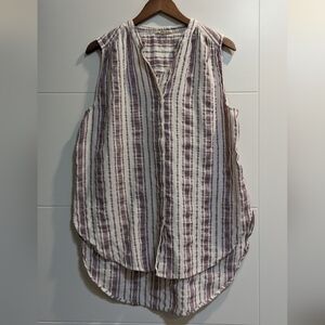 Lucky Brand striped tunic in size Large